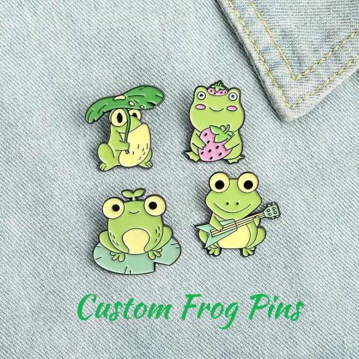 custom frog pins
