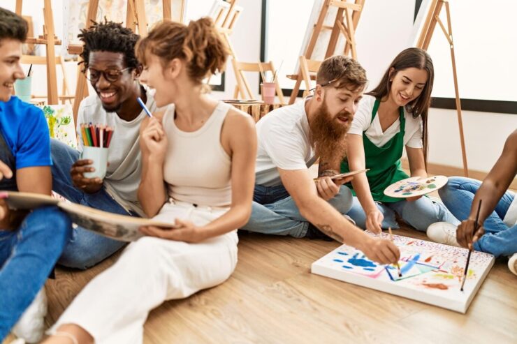 connect with people with painting