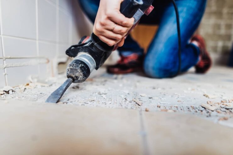 Tools needed for floor tile removal