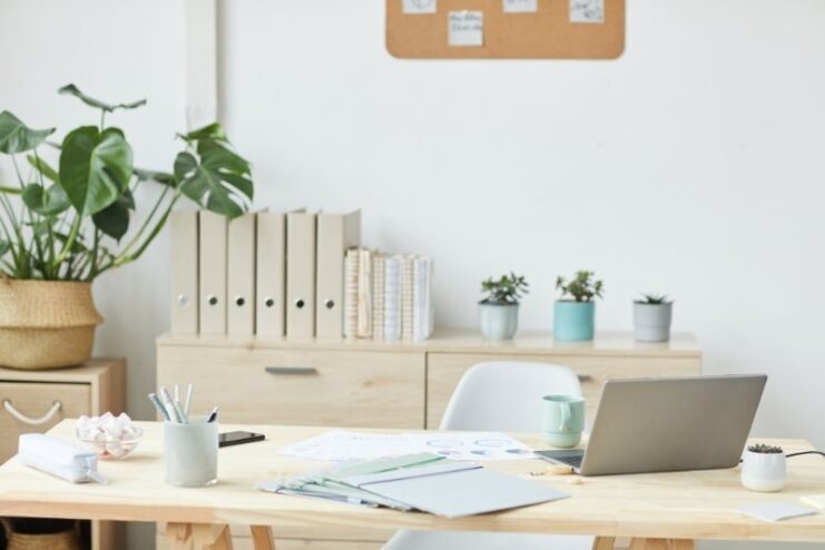 Feng Shui Home Office White And Green