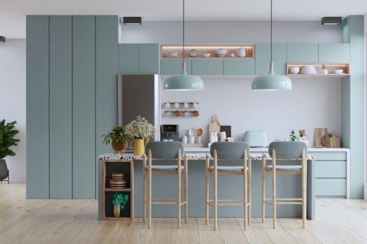Feng Shui Kitchen Green And White